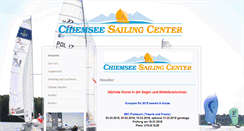 Desktop Screenshot of chiemsee-sailingcenter.de